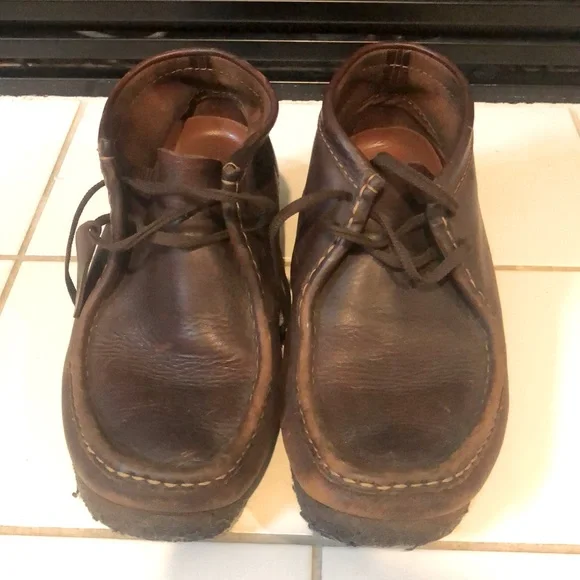 Clarks Stinson Hi Boots Mens 10 M Brown Leather Casual Chukka Moccasins Shoes Clarks Stinson Hi Boots Mens 10 M Brown Leather Casual  main image 4